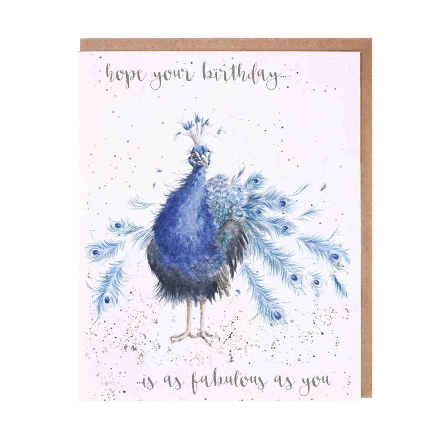 Fabulous Peacock Birthday Card