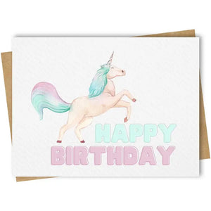 Happy Birthday Unicorn Card