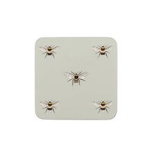 Load image into Gallery viewer, Bees Coasters, Set 4
