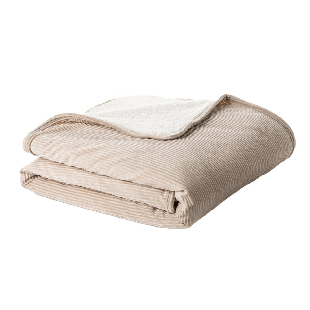 Corduroy Natural Throw