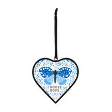 Load image into Gallery viewer, Choose Hope Heart Suncatcher
