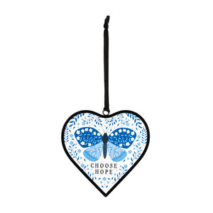 Choose Hope Heart Suncatcher