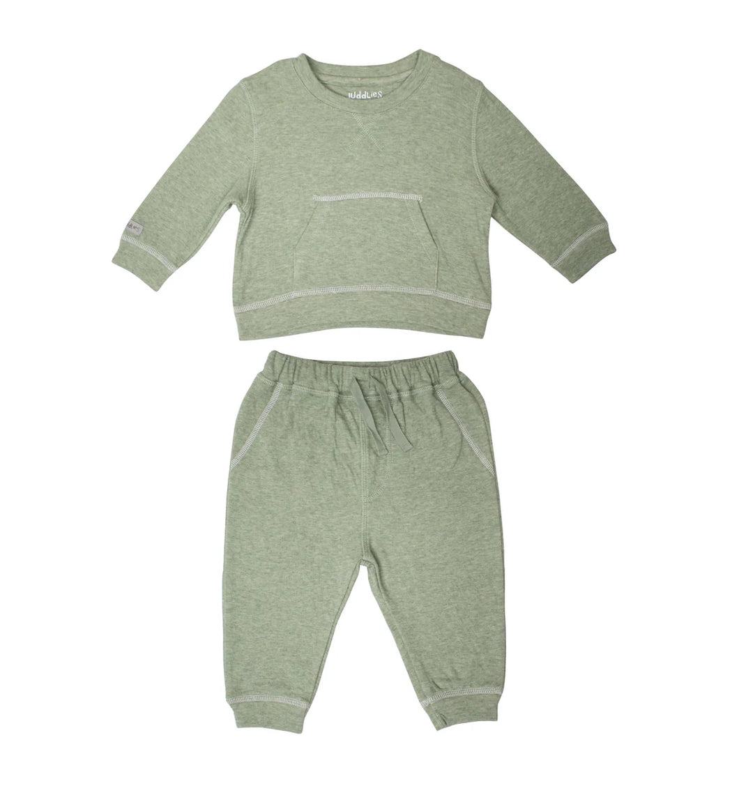 Juddlies Jogger Set, Olive