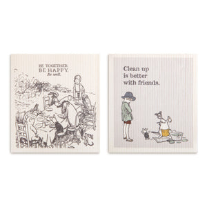 Better with Friends Biodegradable Dish Cloths Set of 2