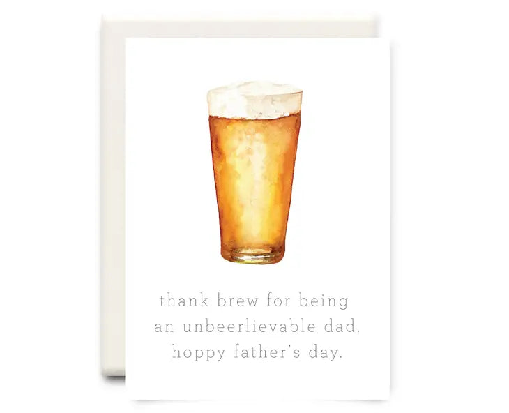 Unbeerievable Fathers Day Card