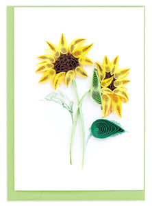 Sunflower Bouquet Quilling Enclosure Card