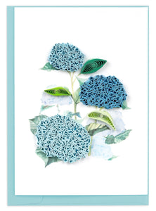 Wild Hydrangea Quilling Enclosure Card