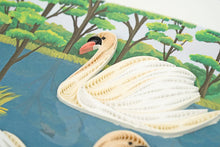 Load image into Gallery viewer, Two Swans Quilling Card
