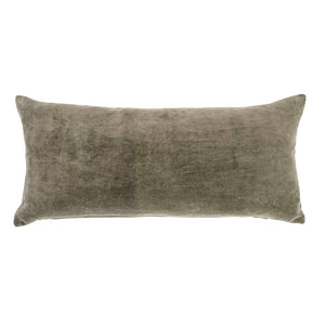 Vera Velvet Cushion, Cypress, 14 x 31"