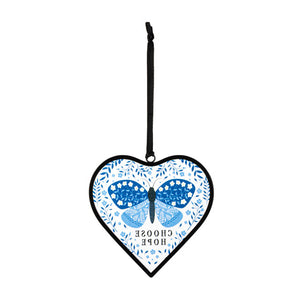 Choose Hope Heart Suncatcher