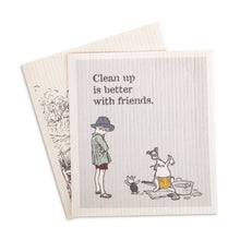 Load image into Gallery viewer, Better with Friends Biodegradable Dish Cloths Set of 2
