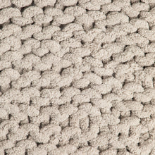 Load image into Gallery viewer, Chunky Knit Blanket-Taupe
