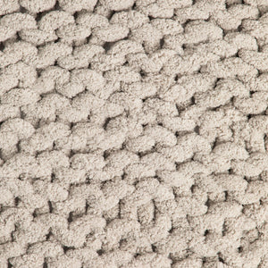 Chunky Knit Blanket-Taupe