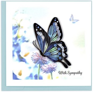 Sympathy Butterfly Quilling Card