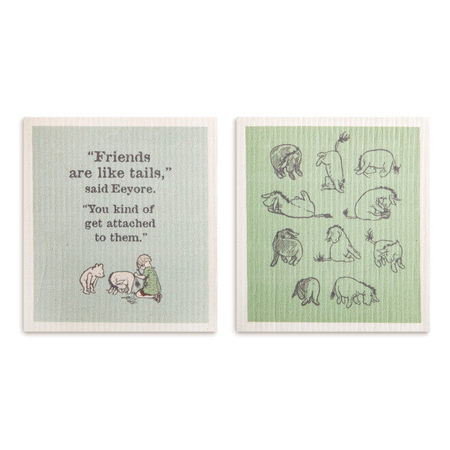 Eeyore Biodegradable Dish Cloths Set of 2