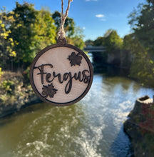 Load image into Gallery viewer, Fergus Maple Leaf Ornament, Locally Hand Crafted
