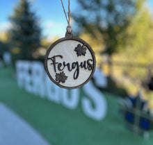 Load image into Gallery viewer, Fergus Maple Leaf Ornament, Locally Hand Crafted
