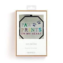 Load image into Gallery viewer, Paw Prints On My Heart Suncatcher
