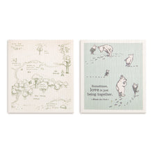 Load image into Gallery viewer, Being Together Biodegradable Dish Cloths Set of 2
