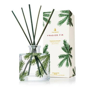 Thymes Fraser Fir Reed Diffuser, Petite Pine Needle 4oz