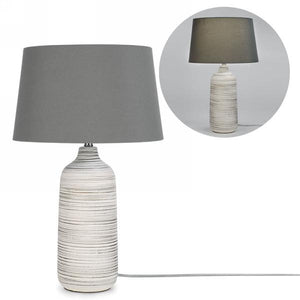 Ridged Base Table Lamp