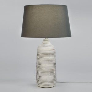 Ridged Base Table Lamp