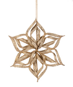 Gold Jute Snowflake Ornament