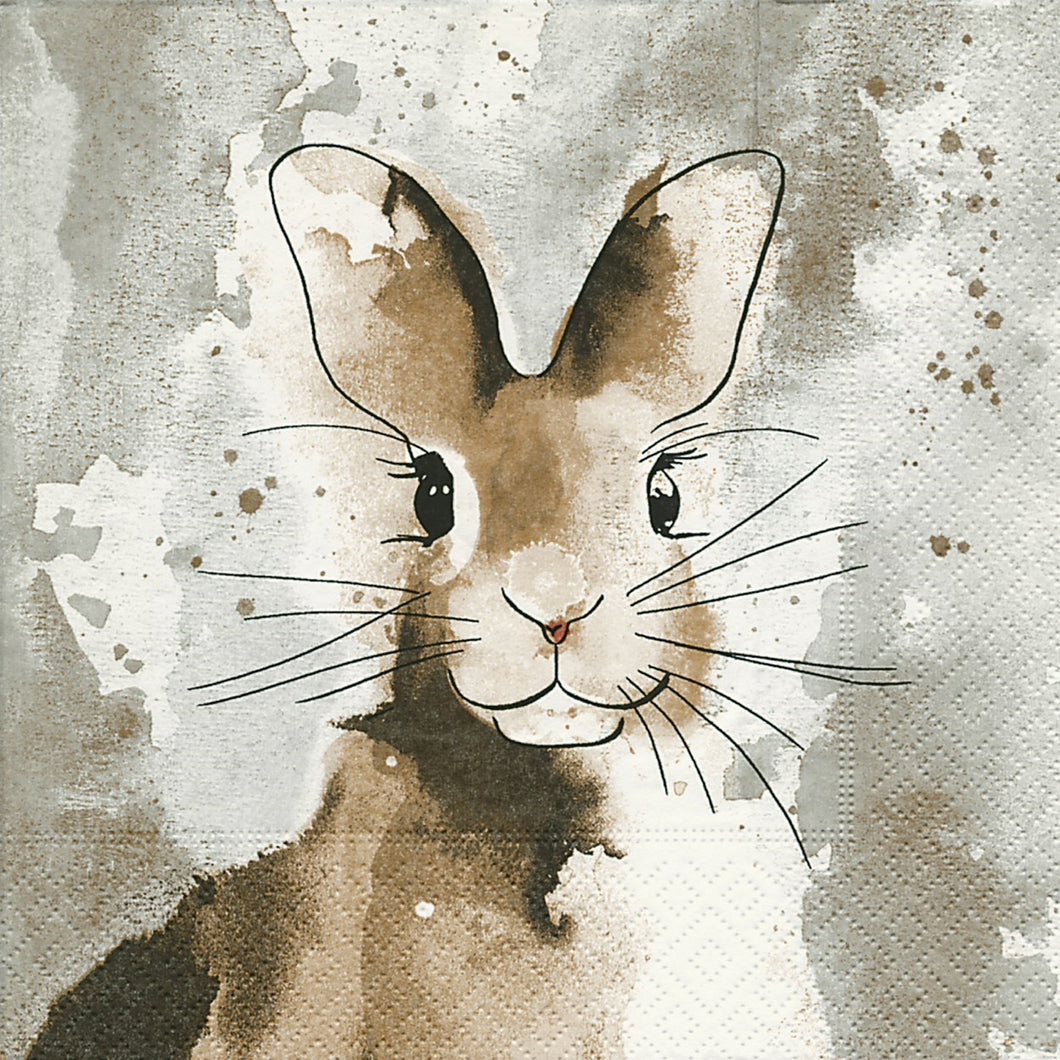 Watercolour Bunny Lunch Napkin